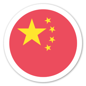 円形中国国旗