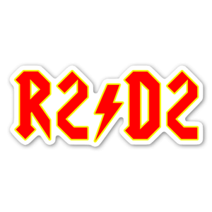 AC/DC x R2-D2 パワードロイドステッカー