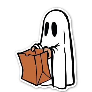 Ghosty bag sticker